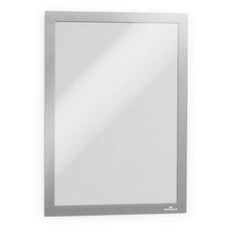Trwałe opakowanie zbiorcze duraframe® a4, samoprzylepna ramka plakatowa, metalowo-srebrna, 10 sztuk