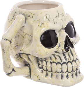 Kubek Puckator - kształt czaszki - kości czaszki - ceramika dolomitowa - 460ml