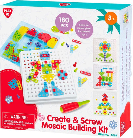 Zestaw konstrukcyjny Playgo mozaika - 180 elementów.