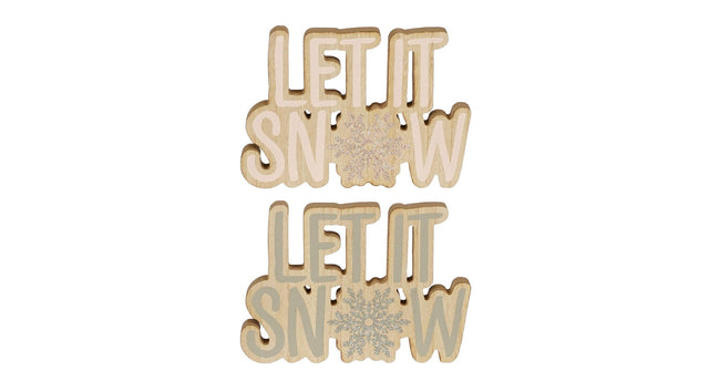 Let it snow wit grijs 2 assorti fsc 100% - l21xb2xh15cm