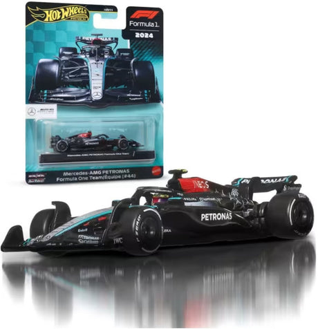 Kolekcjonerski samochód wyścigowy Hot Wheels Premium Metal Formuły 1 - Lewis Hamilton Mercedes-Benz