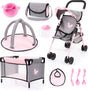 Bayer design - poppenbuggy, bedje, speelboog, tas, accessoires