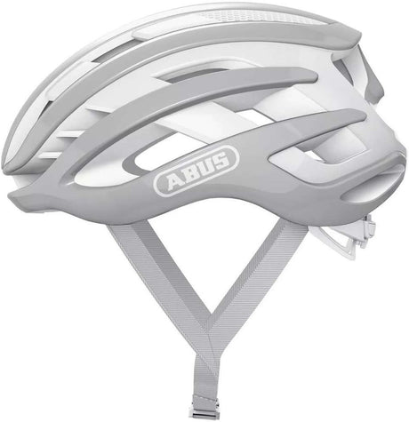 Kask rowerowy Abus Airbreaker Pure Grey s - 51-55 cm - szary - odpowiedni do stosowania na rowerach wyścigowych - rowerach szutrowych - 200 g