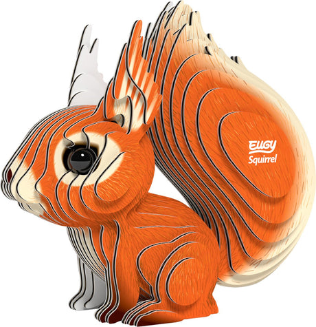 Eugy 3d puzzel - eekhoorn - bosdieren - duurzaam - verzamel ze allemaal - 6 jaar