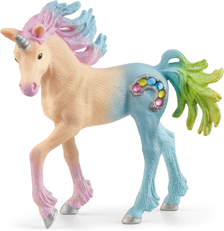Schleich bayala - cukierkowy źrebię jednorożca - figurka do zabawy - zabawki dla dzieci dla chłopców i dziewcząt - od 5 do 12 lat - 70724
