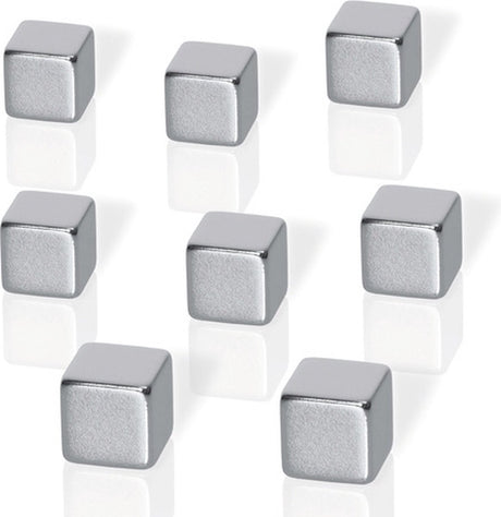 Magnesy Sigel - be!board - 8 sztuk - kwadratowe - si-83101