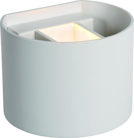 Lucide axi - reflektor ścienny łazienkowy - LED - 2x3,5W 2700K - IP54 - regulowany kąt świecenia - biały
