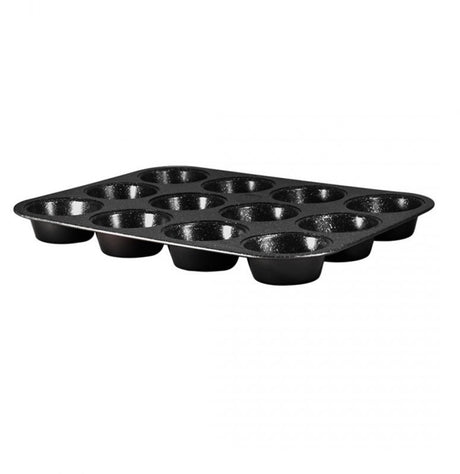 Kolekcja Berlinger haus Black Rose - forma do pieczenia muffinów - 12 muffinów - powłoka granitowa