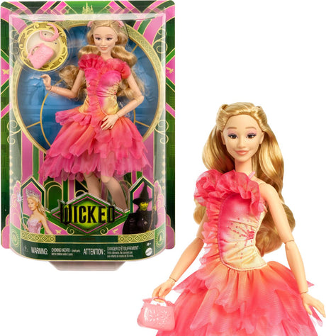Zła Glinda - w krótkiej różowej sukience - modna lalka