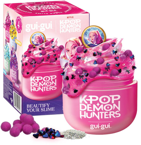 Moose toys gui gui slijm - kpop demon hunters mira - maak je eigen sprankelende en geurende kpop slime