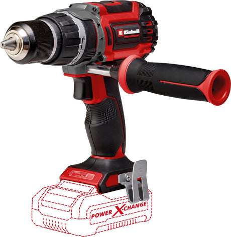 Profesjonalna akumulatorowa wiertarko-wkrętarka udarowa Einhell TP-CD 18 70 li-i bl solo - power x-change - 18 V Li-Ion - z funkcją udaru - 2 prędkości - 70 nm - silnik bezszczotkowy - wył. akumulator i ładowarka