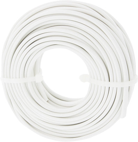 Przewód domowy Q-link - płaski - obciążalność do 1200w - 2 x 0,75 mm - 20 m - biały