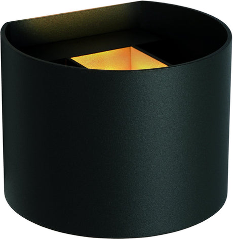 Lucide axi - reflektor ścienny łazienkowy - LED - 2x3,5W 2700K - IP54 - regulowany kąt świecenia - czarny