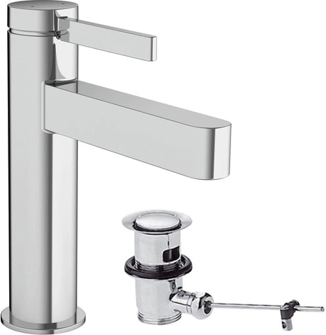Hansgrohe finoris - bateria umywalkowa - obsługa jednouchwytowa - z korkiem - 110mm - chrom