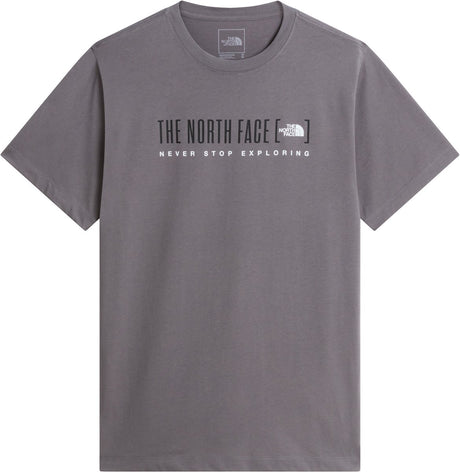 Męska koszula outdoorowa The North Face mbracket logo regular ss tee – wędzona perła