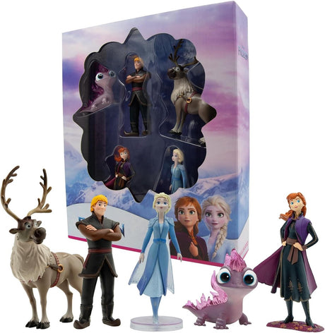Bullyland 13414 – zestaw upominkowy Disney Kraina Lodu 2 (zestaw zderzaków) – zestaw zawierający kilka figurek do zabawy – realistyczne i bogate w szczegóły – idealne jako figurka edukacyjna do zabawy, dekoracja lub prezent dla dzieci od 3 lat.