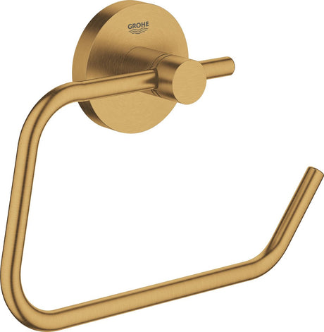 Uchwyt na papier toaletowy Grohe Essentials - bez pokrywki - chłodny wschód słońca szczotkowany (matowe złoto) - 40689gn1