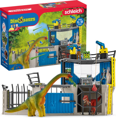 Duża stacja badawcza dinozaurów Schleich - zestaw figurek - 41462