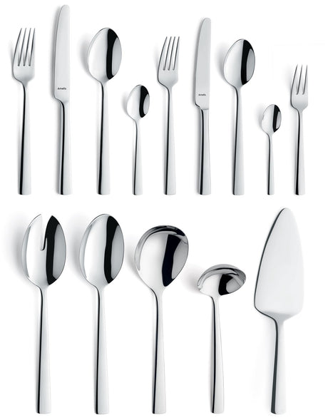 Amefa florence - 6 persoons - 60-delige bestekset - voor 6 personen - zilver-luxe geschenkdoos- hoogwaardig 18 10 chroomnikkelstaal