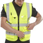 Kamizelka b widziana hi-vis executive żółta 4xl