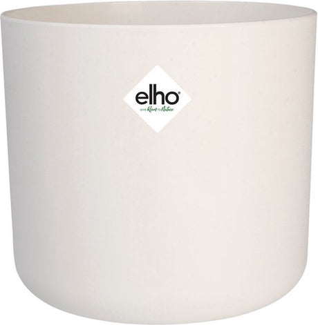 Elho b.for soft rond 25 - bloempot voor binnen - 100% gerecycled plastic - ø 24.7 x h 23.3 cm - wit