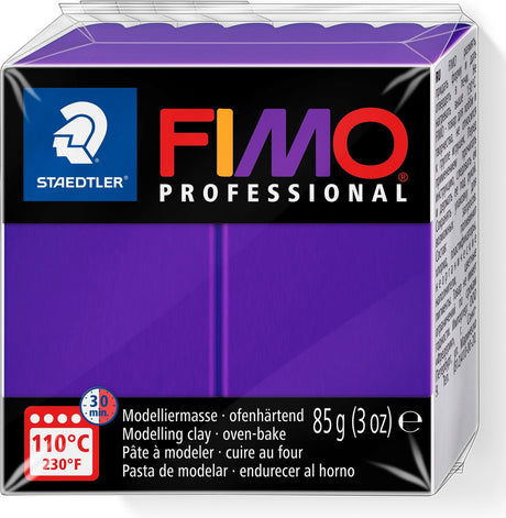 Fimo professional - utwardzany w piecu, profesjonalny blok z gliny modelarskiej 85 g - liliowy