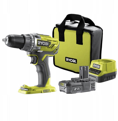 Ryobi one+ r18dd3-120s accuboormachine – 18v - 2 snelheden - inclusief accu - 13 mm boorkop
