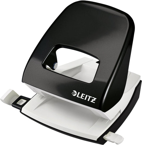 Dziurkacz Leitz ne nexxt wow - 2-otworowy - dziurkuje do 30 kartek - idealny do domowego biura, domowego miejsca pracy - czarny