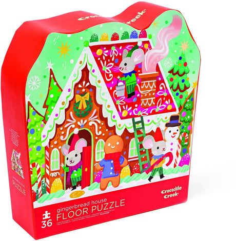 Puzzle domek z piernika Crocodile Creek na Boże Narodzenie -