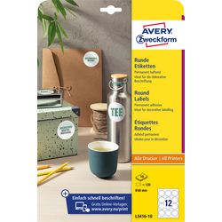Etykiety avery l3416-10 150 etykiet ø60 mm