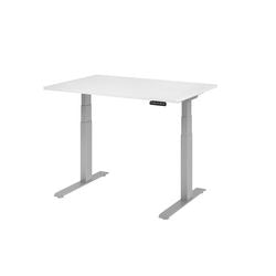Młotek biurkowy Bach siedząco-stojący vxdkb12 w s biały 1200 x 800 mm