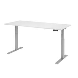 Młotek biurkowy Bach siedząco-stojący vxdkb19 w s biały 1800 x 800 mm