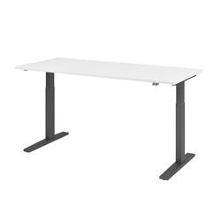 Młotek biurkowy Bach siedząco-stojący vxmka19 w g biały 1800 x 800 mm