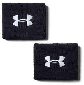 Under armour performance wb-blk heren zweetband - zwart - wit
