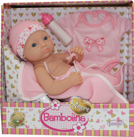 Noworodkowa lalka Dimian z akcesoriami - amore - 34 cm.