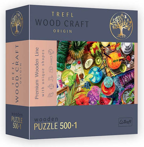 Puzzle Trefl kolorowe koktajle 500 sztuk z tektury.