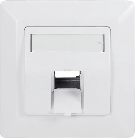 Logilink professional wandcontactdoos voor 1 keystone ral9003 - kabelverbinder - kabel connector