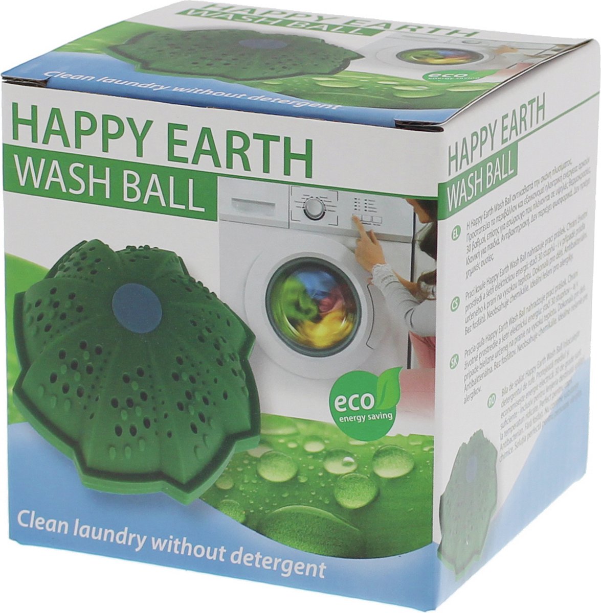 Kula do prania Scanpart Happy Earth do pralki - kula do prania eko - pranie bez detergentu - zastępuje proszek do prania detergentu - kulki ceramiczne - ekologiczna - ekologiczna