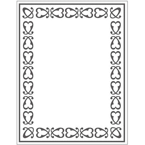 Teczka do embossingu, ramka, wymiary 11x14 cm, grubość 2 mm, 1 szt