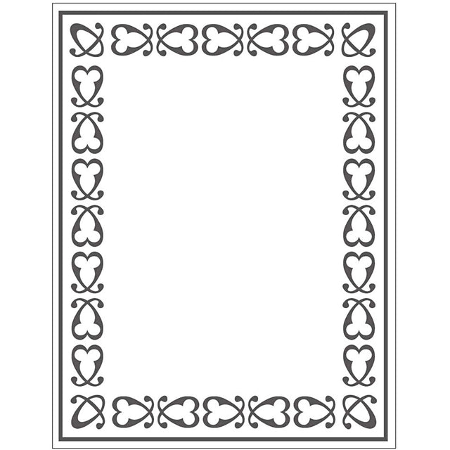Teczka do embossingu, ramka, wymiary 11x14 cm, grubość 2 mm, 1 szt