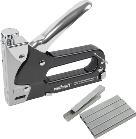 Wolfcraft - zestaw zszywacza ręcznego - zszywacz zawierający 1000 zszywek - tacocraft 7 - 7089000