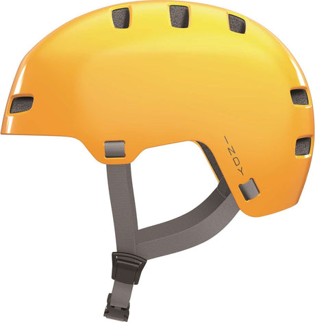Kask rowerowy Abus indy musztardowy żółty m - 54-58 cm - żółty - nadaje się do użytku na rowerach elektrycznych - rowerach miejskich - 390 g