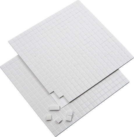 Firma Creativ https: www.cchobby.nl Podkładki-piankowe 3D-rozmiar-5x5-mm-grubość-2-mm-biały-2x400-sztuka-2-arkusz-1-pudełko