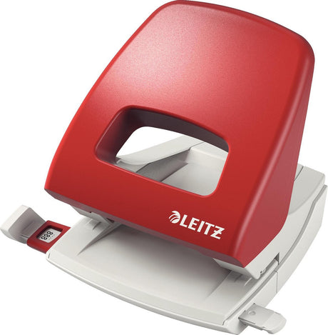 Dziurkacz Leitz Nexxt - dziurkuje do 25 kartek - czerwony