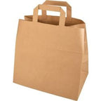 Torba Papstar z uchwytem 270x320x170mm, brązowy papier kraft