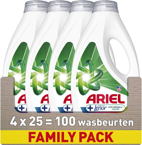 Detergent Ariel + dotyk Lenor Unstoppable Color - 4 x 25 prań