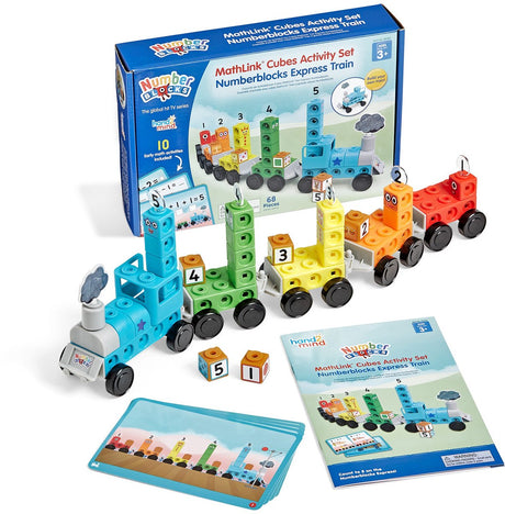 Zasoby edukacyjne Mathlink® kostki numberblocks® zestaw ćwiczeń pociągu ekspresowego - 10+