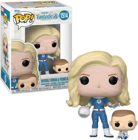 Funko-pop! fantastyczna 4: pierwsze kroki - niewidzialna kobieta i Franklin #1514