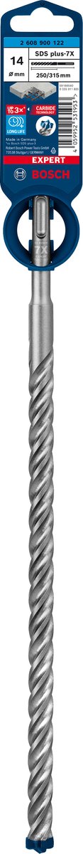 Wiertarka udarowa Bosch Accessories Expert sds plus-7x 14 x 250 x 315 mm - 1 szt. - 2608900122