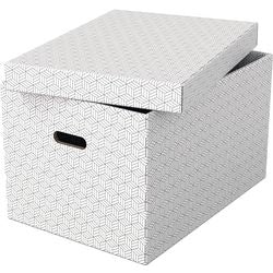 Pudełko do przechowywania Esselte 628286 duże 55 l, białe